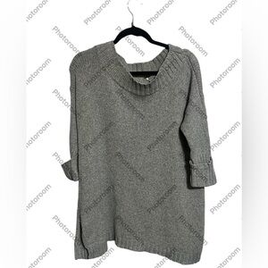 Free People Gray Sweater Sz Oversized Med